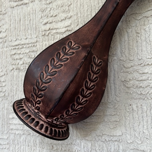 Metal decorative vase, Embossed Metal Floral Decorative Vase,  home decor - Picture 9 of 16